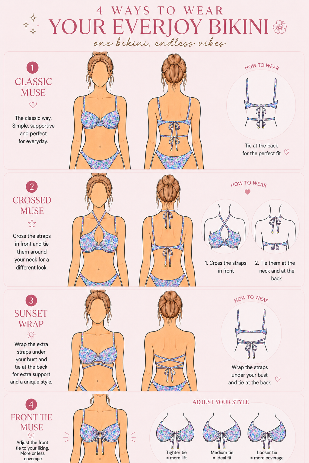 Everjoy Lilac Bloom Bikini Set